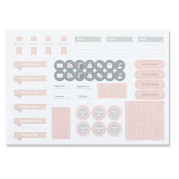 A4 STUDY ONE SEMESTER 2 PLANNERS(PINK&GREEN) - Picture 7 of 14